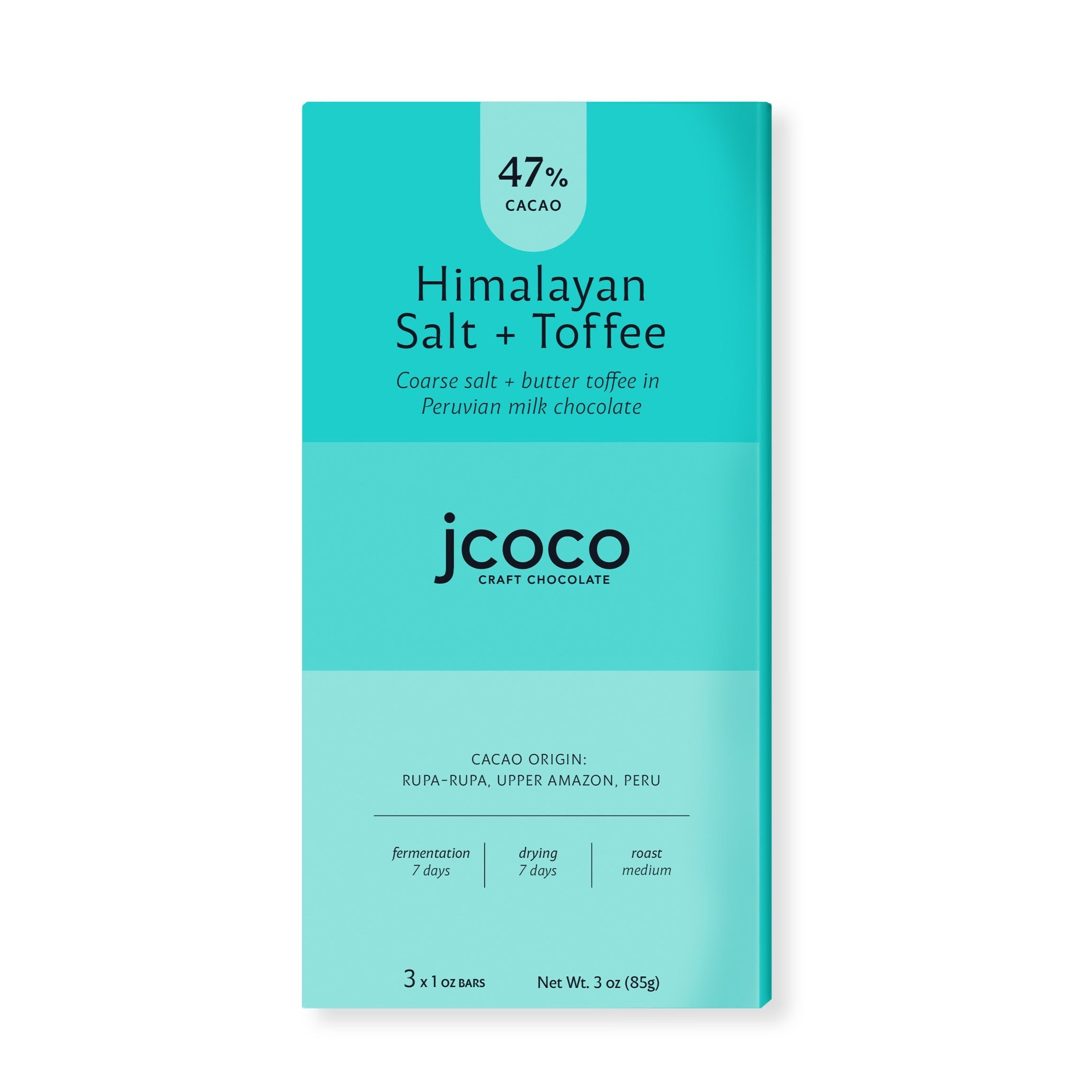 himalayan salt + toffee chocolate bar 3 oz