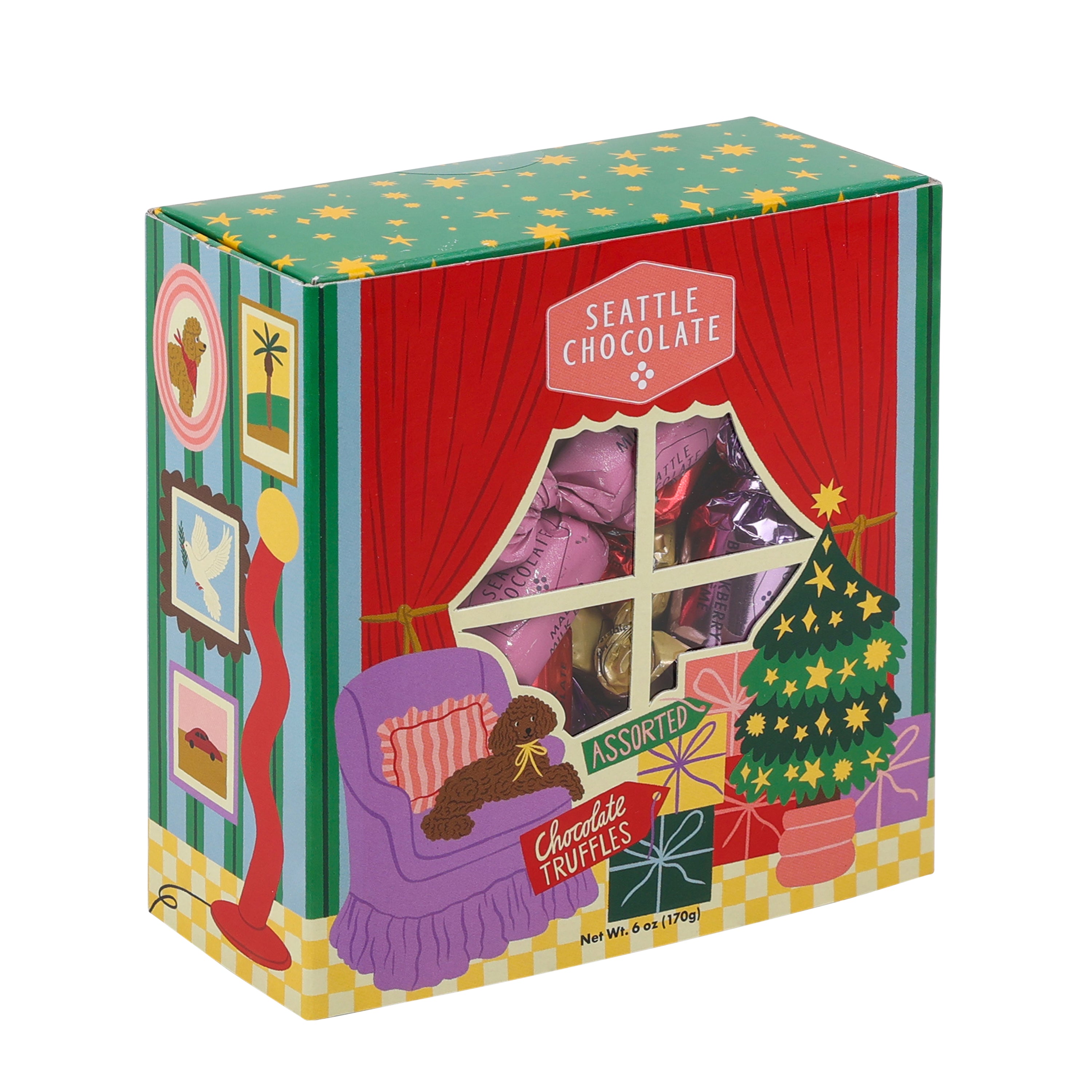 No Place Like Home Holiday Truffle Chocolate Gift Box