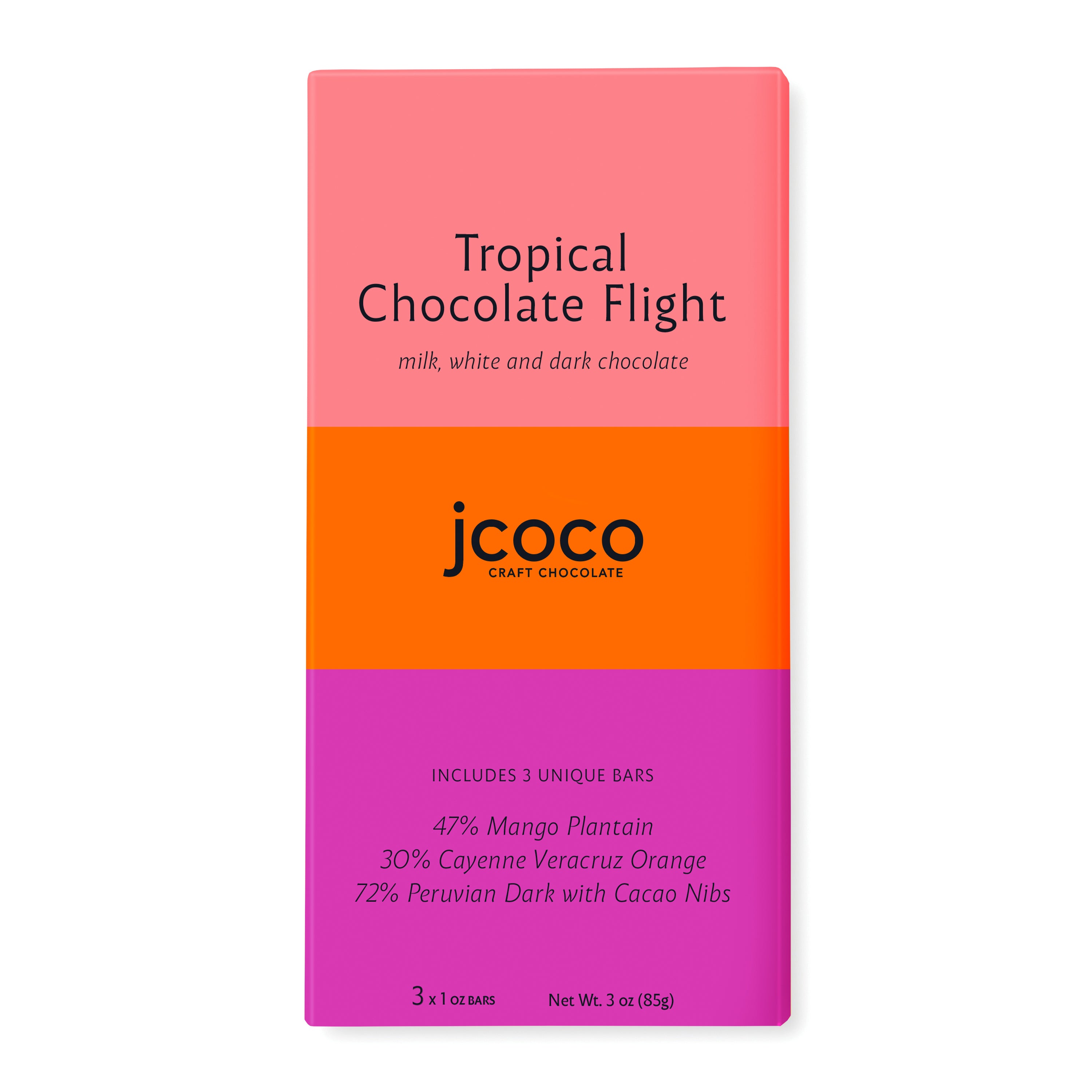 tropical chocolate flight