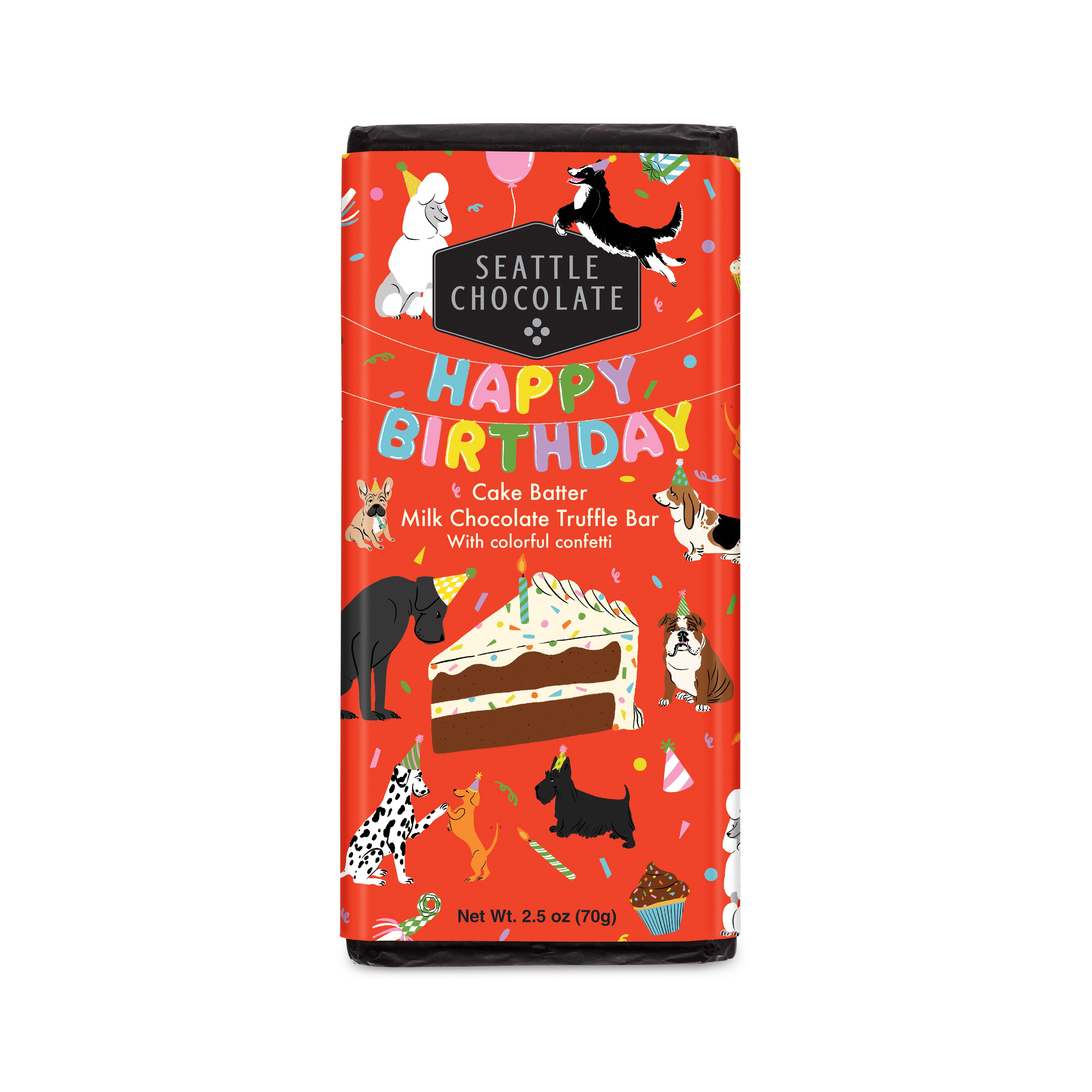 Happy Birthday Cake Batter Truffle Chocolate Bar, Chocolate Gift