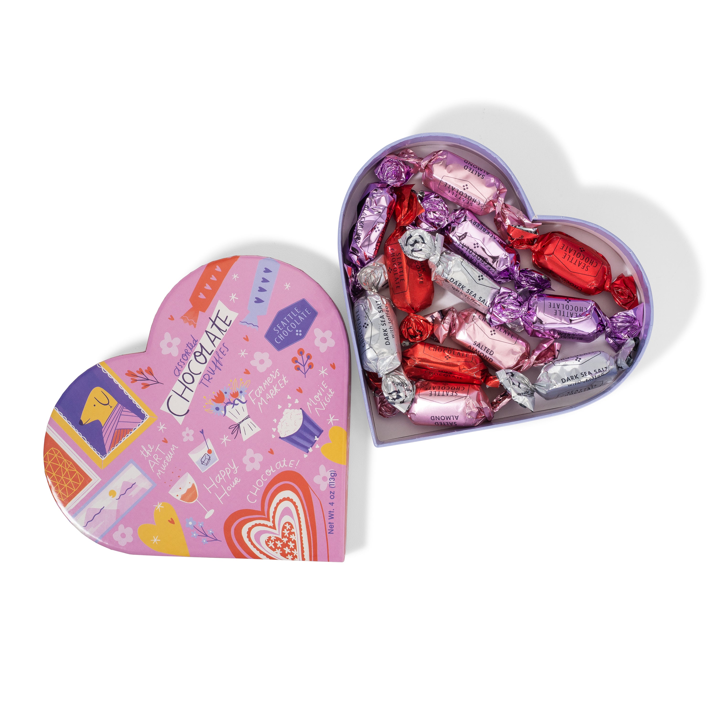 To Do With You Chocolate Truffles Heart Box (4 oz)