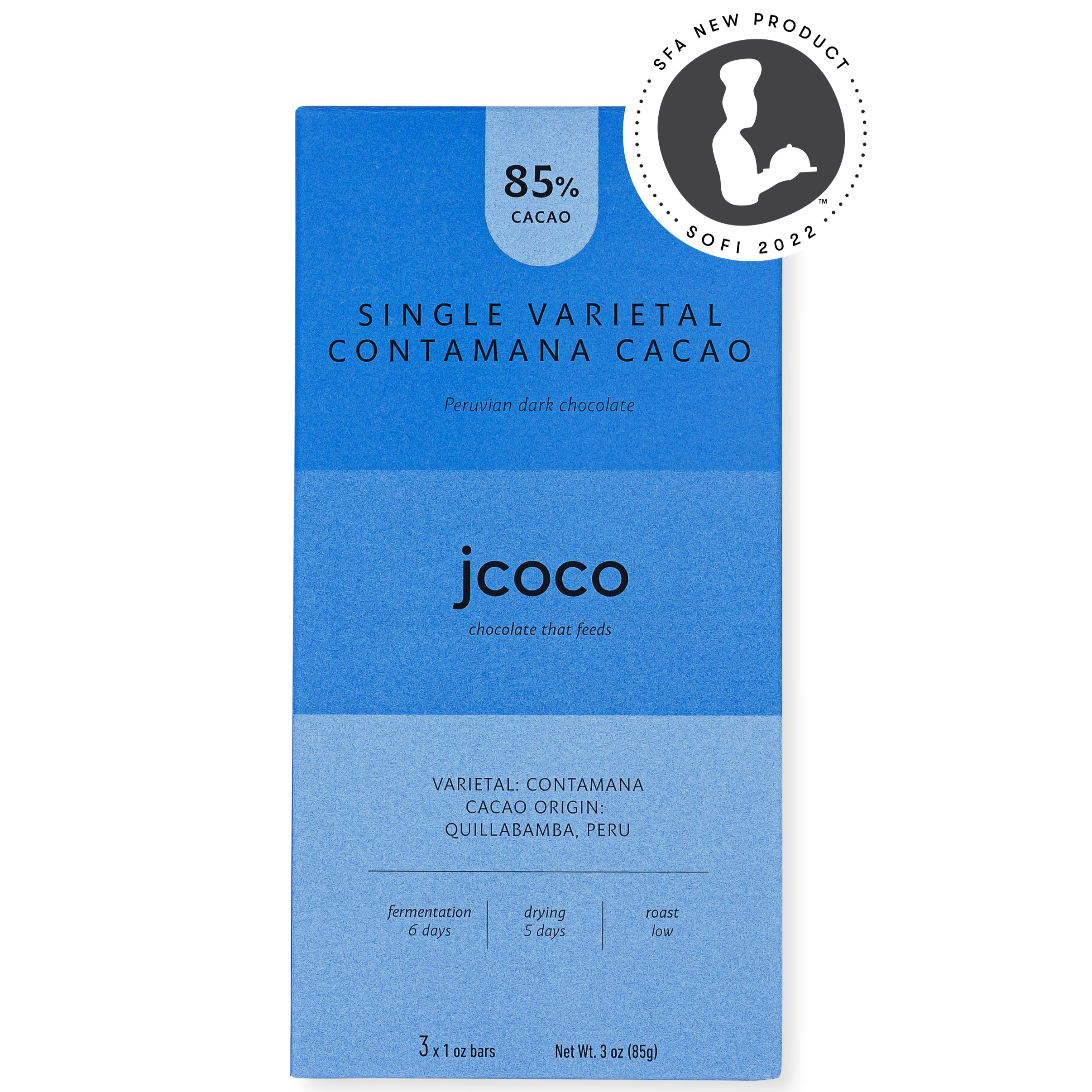 85% Cacao 3oz Single Varietal Contamana Cacao Chocolate Bar