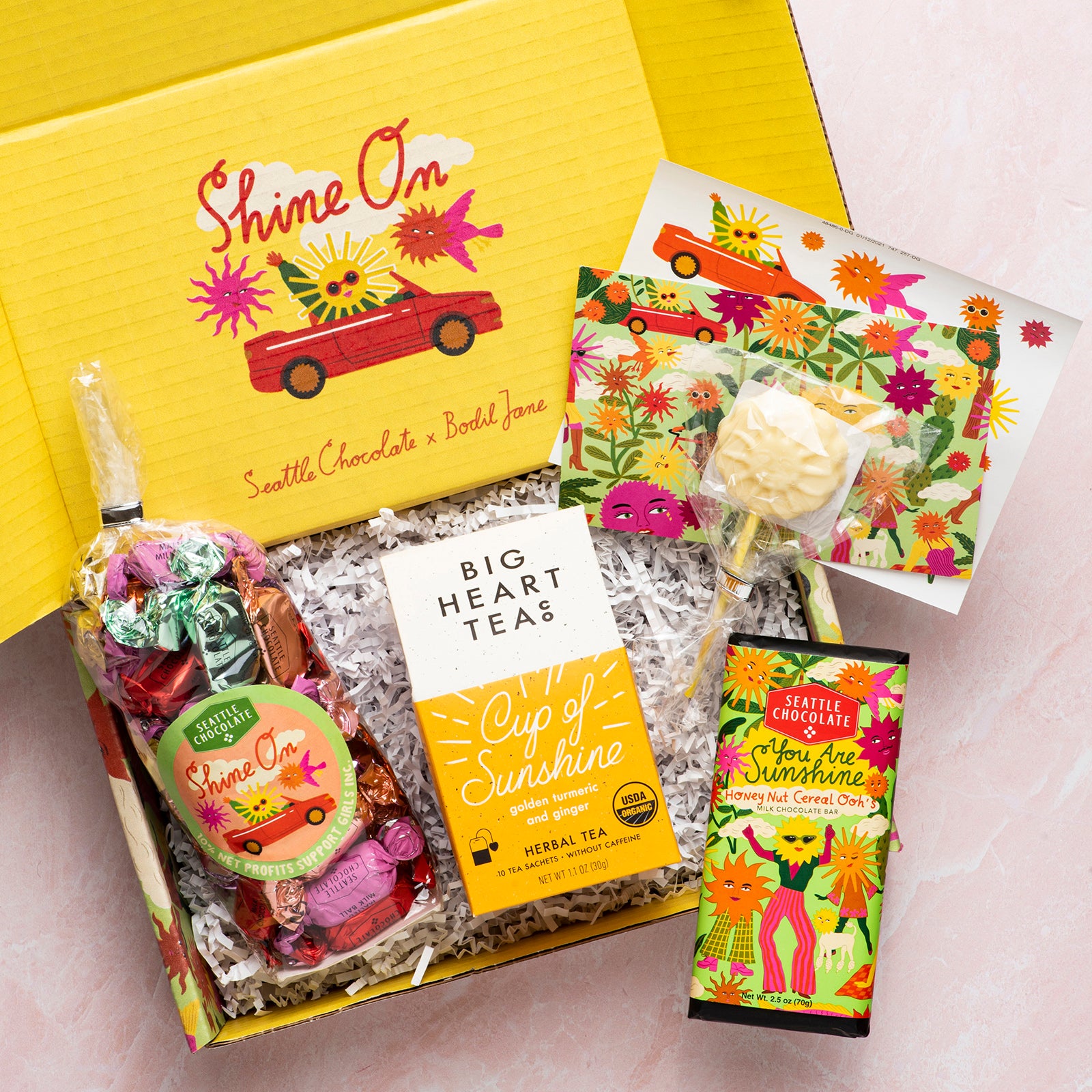 Box of Sunshine Chocolate Truffle Gift Set, Chocolate Gift Pack
