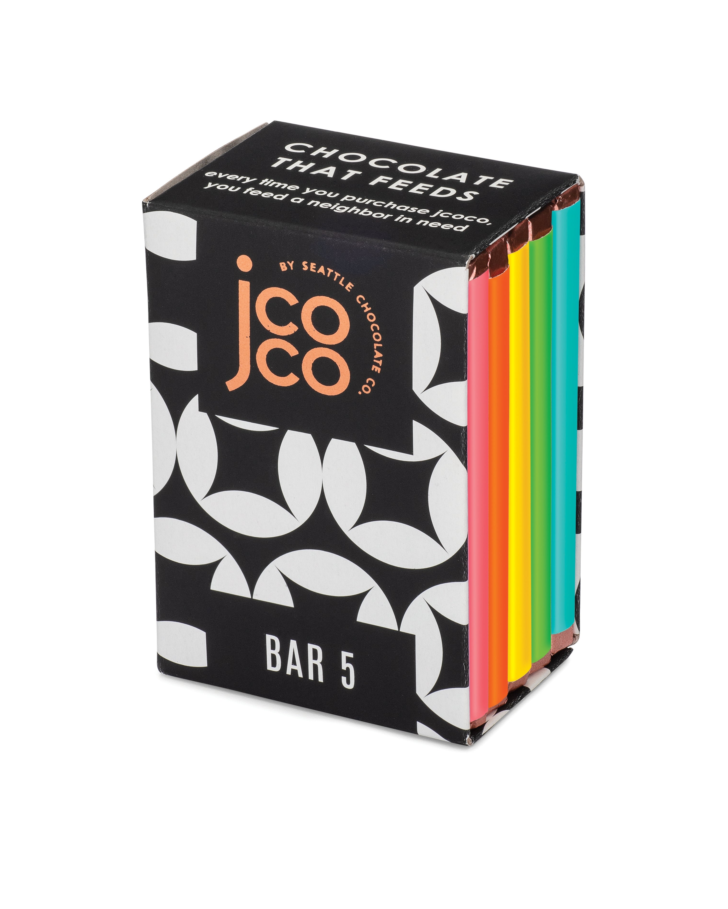 jcoco Bar 5 Milk + White chocolate bar gift box